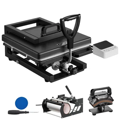 Frey Hybrid Heat Press, 15 X 15 Inch, 5-in-1 Multifunction, Heat Up Fast And Even, All-new Patented Desig