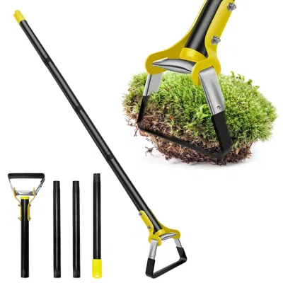 Frey Orchad 1.6m Adjustable Garden Hoe Handheld Stirrup Hula Hoe Scuffle Loop Hoe Gardening Weeder Cultivator We In Black
