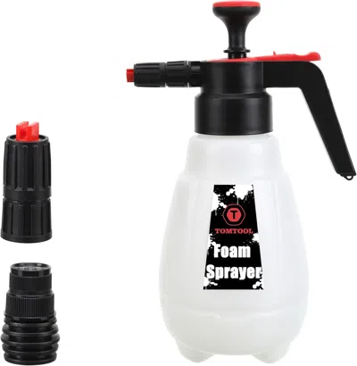 Frey Orchad Foam Sprayer, Foaming Pump Blaster Hand Pressure Snow Foaming Cannon Water Blaster, Hand Pressurized In White
