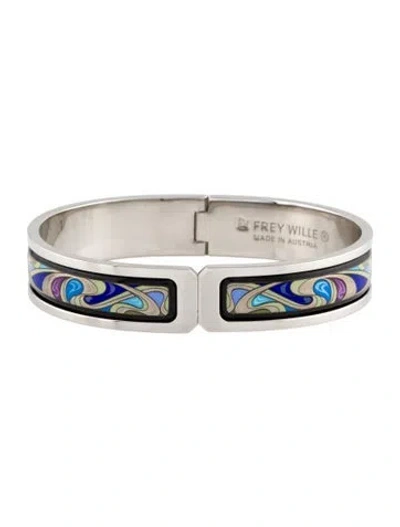 Pre-owned Frey Wille Ballerina Bangle Bracelet, 6.5" In Multi