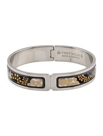 Pre-owned Frey Wille Enamel Bangle Bracelet, 6.5" In Multi