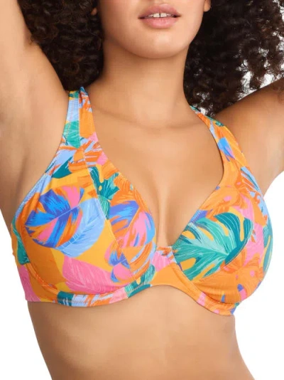 Freya Aloha Coast Bikini Top In Zest