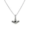 Freya & Thor Of Sweden Men's Arch Necklace - Sterling Silver Mid In Silver