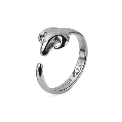 Freya & Thor Of Sweden Men's Capra Ring - Sterling Silver - Open End
