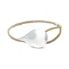 Freya & Thor Of Sweden Women's Brown / Silver Tear Of Freya Bracelet - Silver & Brown Leather In Multi