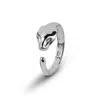 Freya & Thor Of Sweden Women's Lynx Ring - Sterling Silver - Open End In Silver