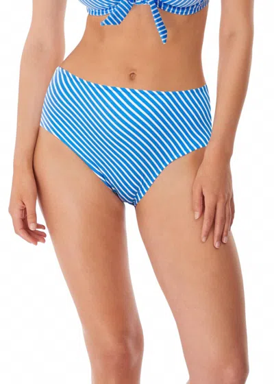 Freya Beach Hut High-waisted Bikini Bottoms In Blue Moon
