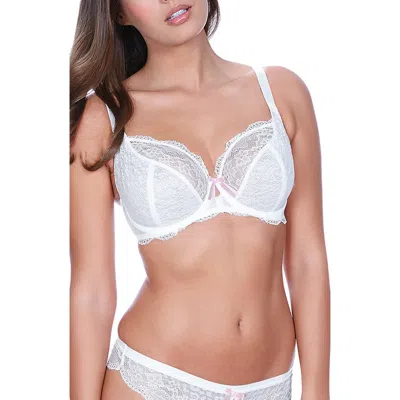 Freya Fancies Full Figure Underwire Plunge Bra In White