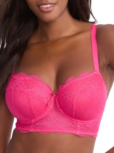 Freya Fancies Longline Bra In Hot Pink