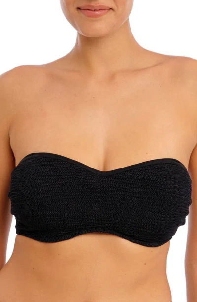 Freya Ibiza Waves Bandeau Bikini Top In Black