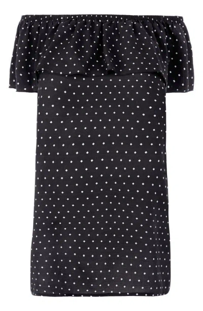 Freya Jewel Cove Diamond Print Cover-up Dress In Black