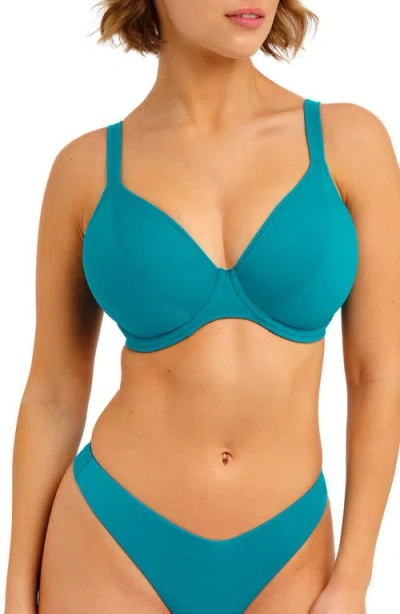 Freya Jewel Cover Underwire Bikini Top In Blue