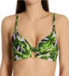Freya Jungle Oasis Bikini Swim Top In Cassis In Red