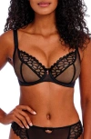 Freya Loveland Underwire Plunge Bra In Bombshell Black