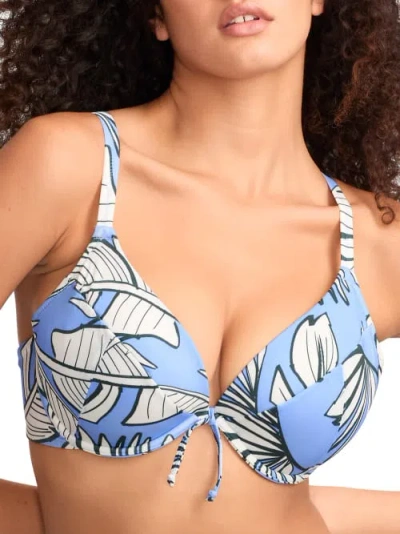 Freya Mali Beach Plunge Bikini Top In Cornflower