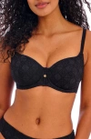 Freya Nomad Nights Underwire Sweetheart Neck Bikini Top In Black (blk)