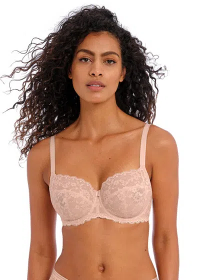 Freya Offbeat Side Support Underwire Bra In Natural Beige In Brown