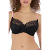 Freya Offbeat Underwire Side Support Bra In Black