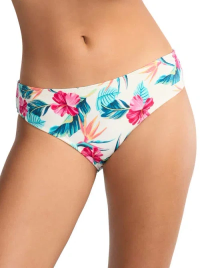 Freya Palm Paradise Bikini Bottom In White