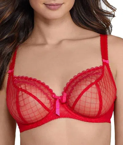 Freya Pulse Underwire Balcony Bra In Scarlet In Multi
