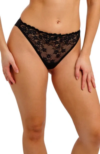 Freya Quinn Brazilian Thong In Black