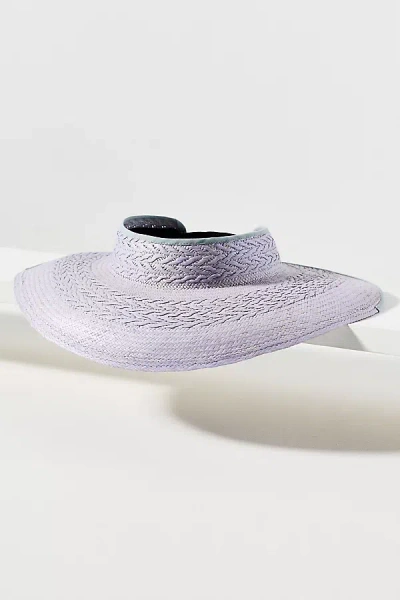 Freya Redwood Wide Straw Visor In Purple