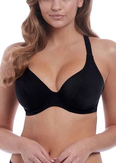 Freya Remix Banded Halter Bikini Top In Black