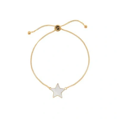 Freya Rose Adjustable Star Bracelet In Gold