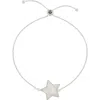 Freya Rose Women's White / Silver Adjustable Star Bracelet Sterling Silver In Silver