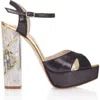 Freya Rose Women's Gold / Black / White Cher Noir In Black