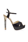 Freya Rose Women's Gold / Black Rose In Bloom Noir In Black