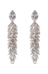Freya Rose Women's Silver Crystal Long Drops In Silver