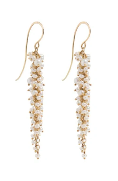 Freya Rose Delicate Pearl Drops In Gold