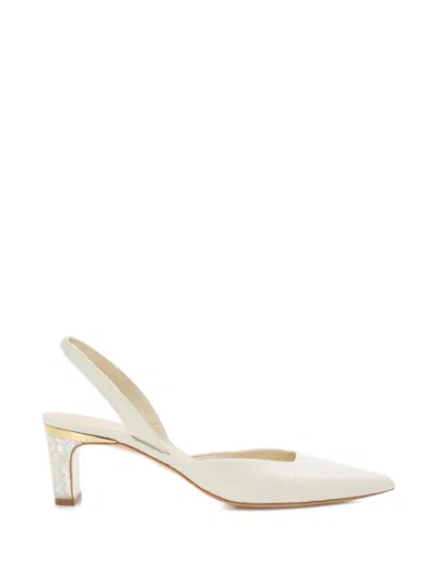 Freya Rose Delphine Pointed-toe Heeled Pumps In White
