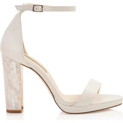 Freya Rose Dove Block-heel Sandals In White