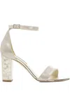 Freya Rose Martene Embellished-heel Sandal In White