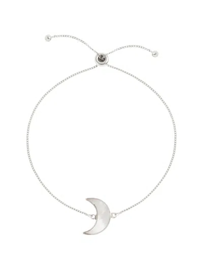 Freya Rose Moon Adjustable Bracelet In Metallic