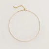 Freya Rose Rice Pearl Necklace In Gold