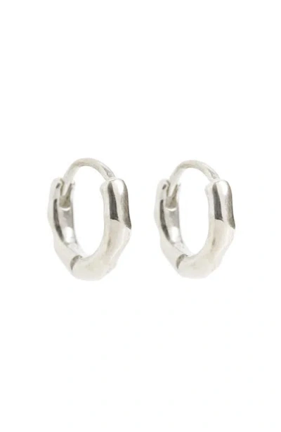 Freya Rose Silver Huggies Earrings