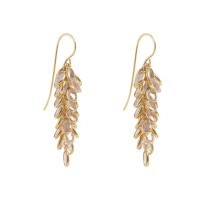 Freya Rose Women's 22ct Gold Midi Crystal Drops