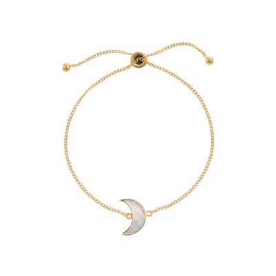 Freya Rose Women's Adjustable Gold Moon Bracelet