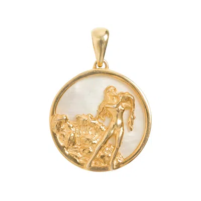 Freya Rose Women's Aquarius, Gold Zodiac Pendant