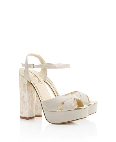 Freya Rose Women's Bonnie Pearl Heel Sandal In White