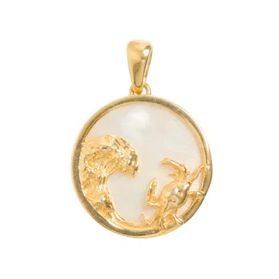 Freya Rose Women's Cancer, Gold Zodiac Pendant