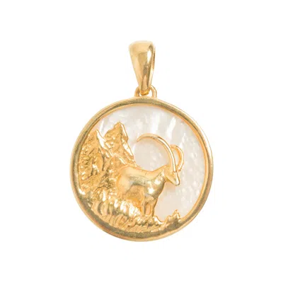 Freya Rose Women's Capricorn, Gold Zodiac Pendant