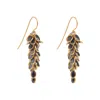 Freya Rose Women's Gold / Black Gold & Black Midi Crystal Drops In Multi