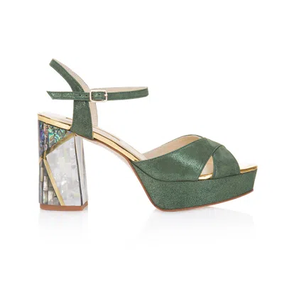 Freya Rose Women's Gold / Green Zahra Verde In Gold/green