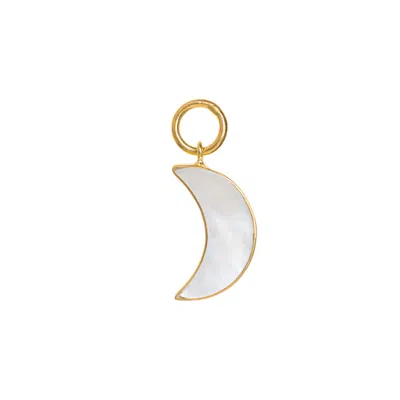 Freya Rose Women's Gold / White Moon Mother Of Pearl Pendant