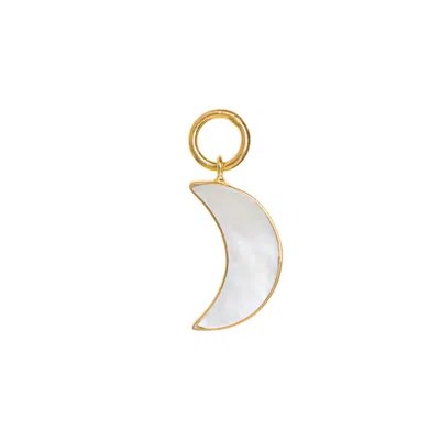 Freya Rose Women's Gold / White Moon Mother Of Pearl Pendant In Multi