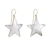 Freya Rose Women's Gold / White Mother Of Pearl Gold Star In Metallic